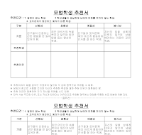 모범학생추천서 모범학생추천서